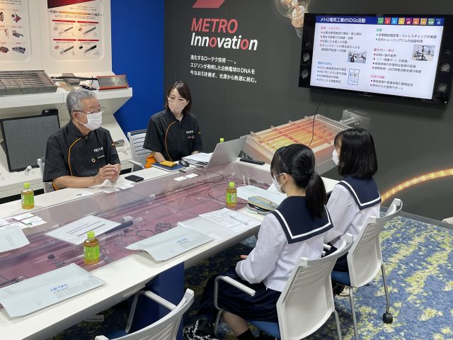 安城市「高校生活躍応援プロジェクト」安城高等学校の生徒による企業インタビューを受けました。